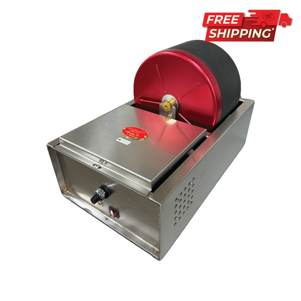 Rotary Rock Tumbler with 6.0 LB Barrel Capacity 110V w/ Variable Speed