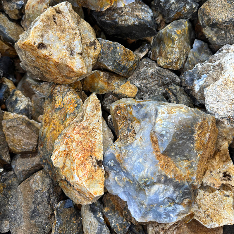 Blue Plume Agate