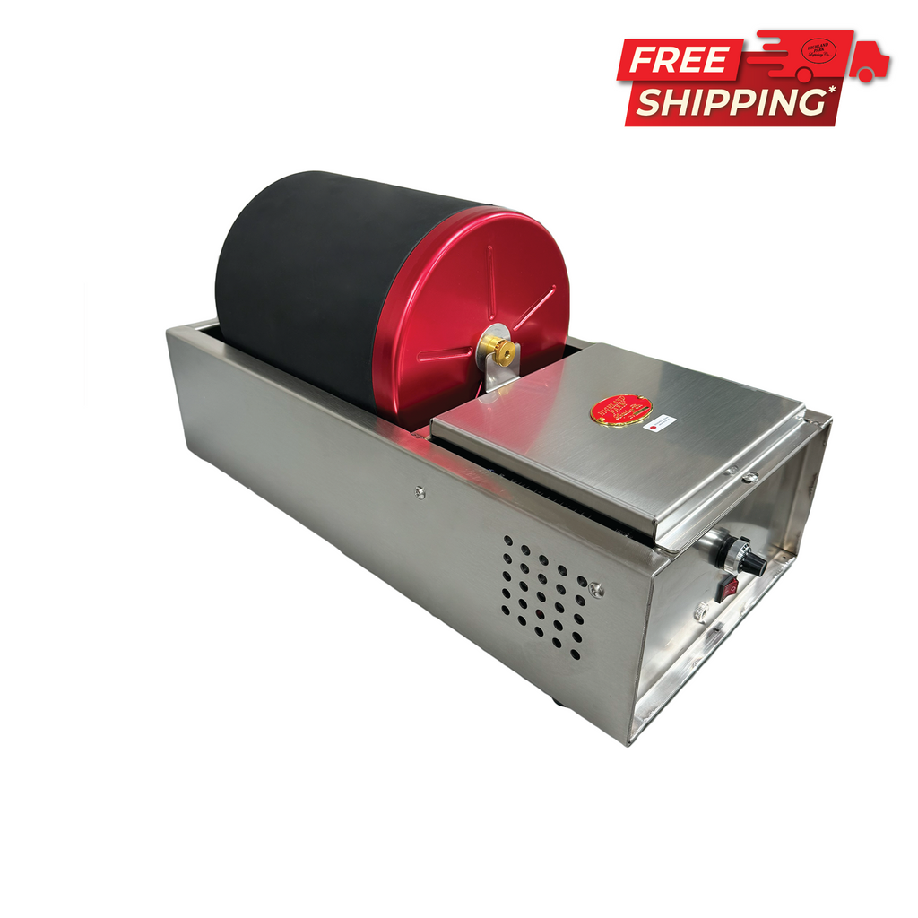 Rotary Tumbler with 12.0 LB Barrel Capacity 110V  w/ Variable Speed
