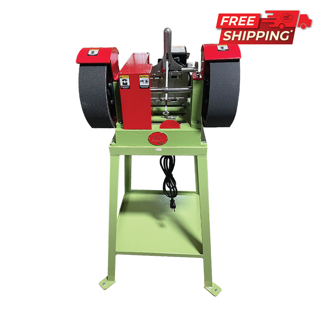 12 inch five-speed dual bull wheel grinder polisher with stand and 3/4 HP 110V motor