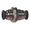 14mm OD 6mm to 6mm QD bulkhead fitting for CB6, CB8 and  Highland Park HTD14 Drop Saw spray assembly
