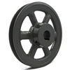 5-1/4 (5.25) inch cast iron pulley with 5/8 (.625) inch bore
