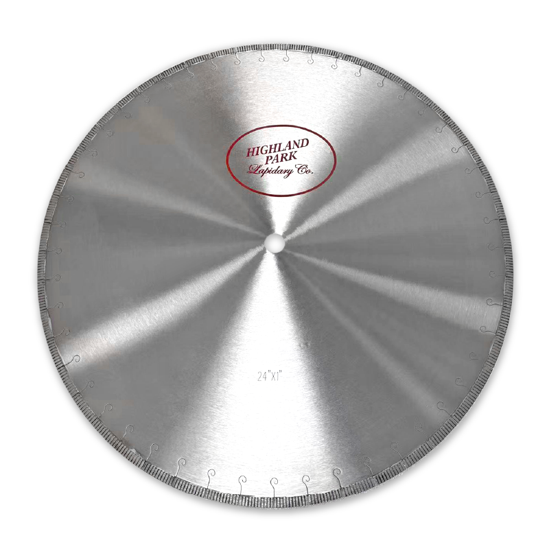 Highland Park Precision 24" x 0.100" Notched Rim Diamond Saw Blade