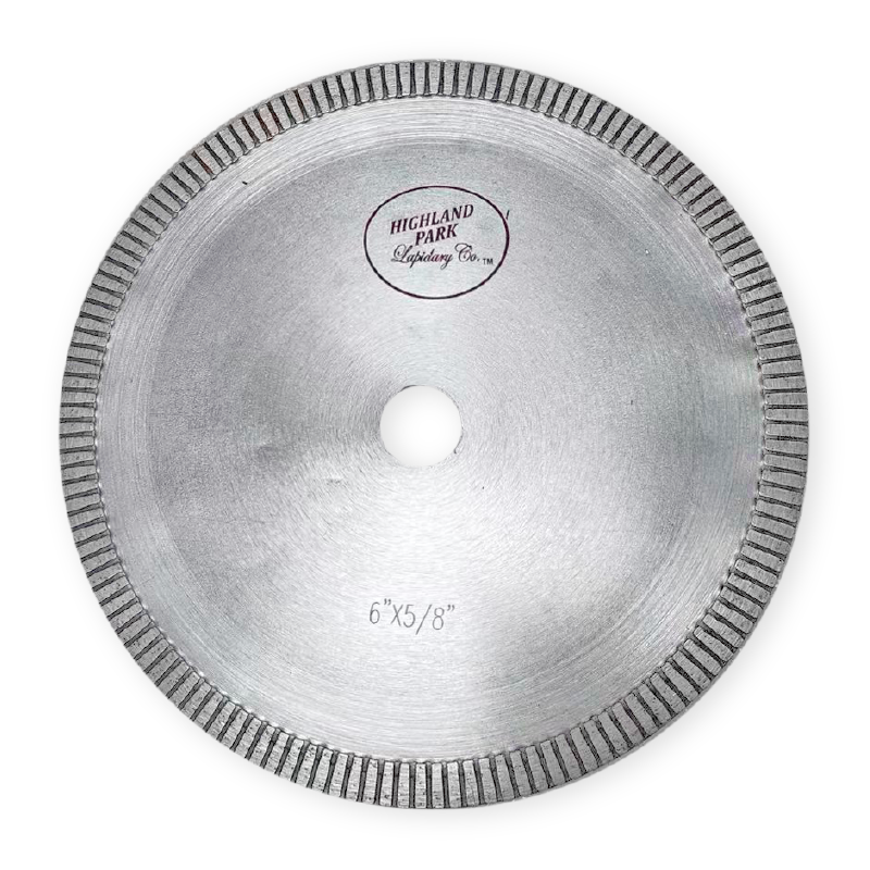 Highland Park Precision 6" x 0.030" Notched Rim Diamond Saw Blade