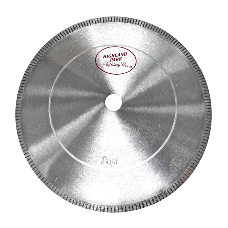 Highland Park Precision 8" x 0.040" Notched Rim Diamond Saw Blade