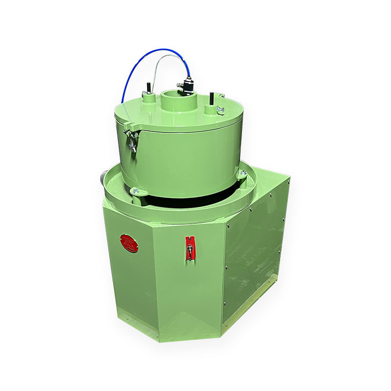 Model TR tumble roughing machine with diamond grinding plate