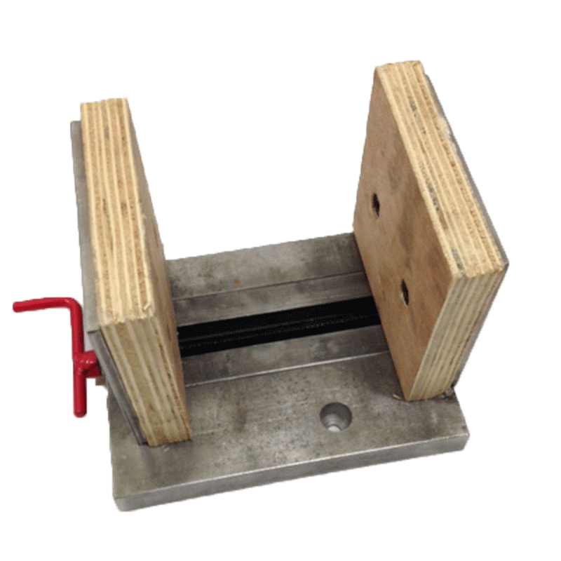 Vertical retrofit vise for HighTone Series and Lortone LS10, LS12 Vertical retrofit vise for HighTone Series and Lortone LS10, LS12