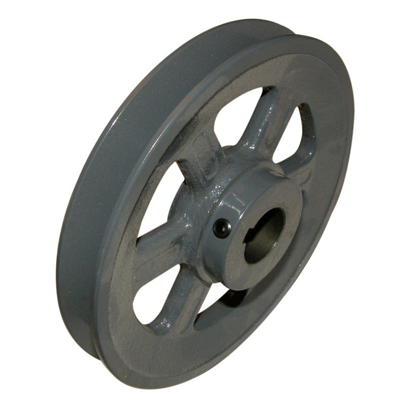 6-1/4 inch BK65 cast iron pulley with 1 inch bore for 18 and 20 inch slab saws and Rock's Lapidary b
