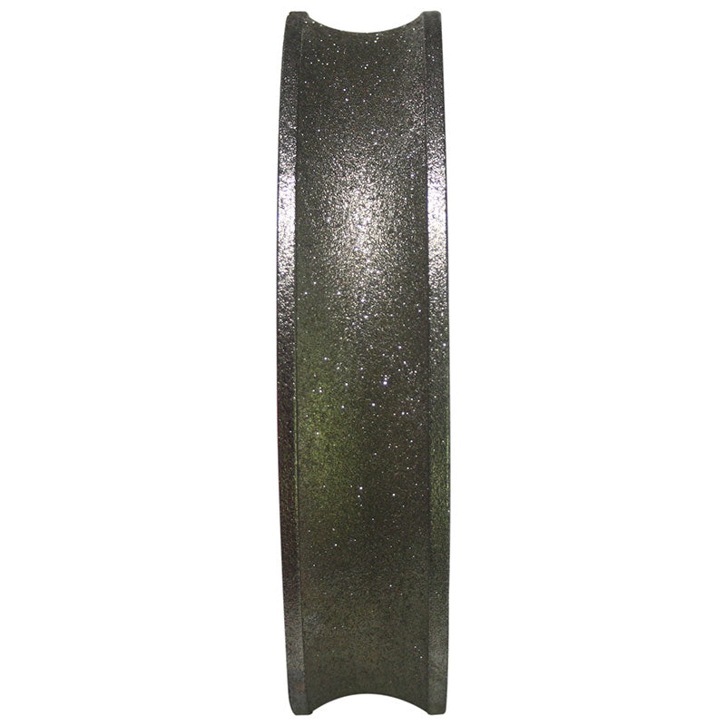 24mm 80 grit plated diamond olive bead wheel with 16mm arbor