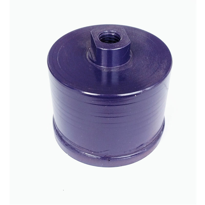 3 inch 1200 grit polishing cup with 7/16 inch layer of diamond impregnated polymer and 5/8-11 female