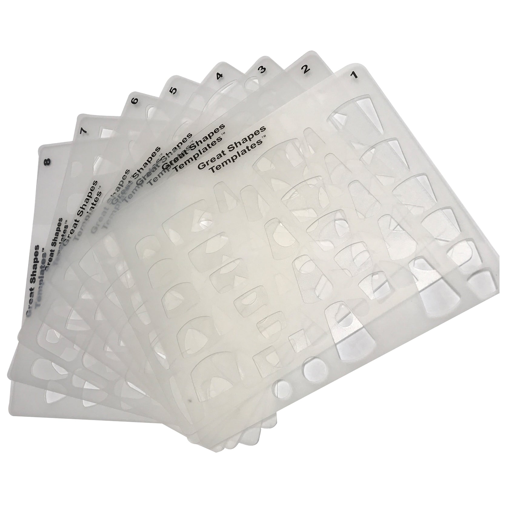 Great Shapes Templates Set of 8 - Highland Park Lapidary