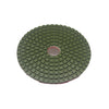 Highland Park 400 grit resin diamond polishing pad with center hole and Hook and Loop backing
