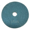 Highland Park 1500 grit resin diamond polishing pad with center hole and Hook and Loop backing