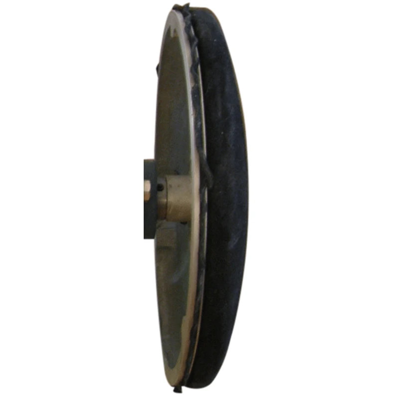 12 inch domed leather covered polishing disc with 1 inch bore for Model BW and Rock's Lapidary bull - Image 3