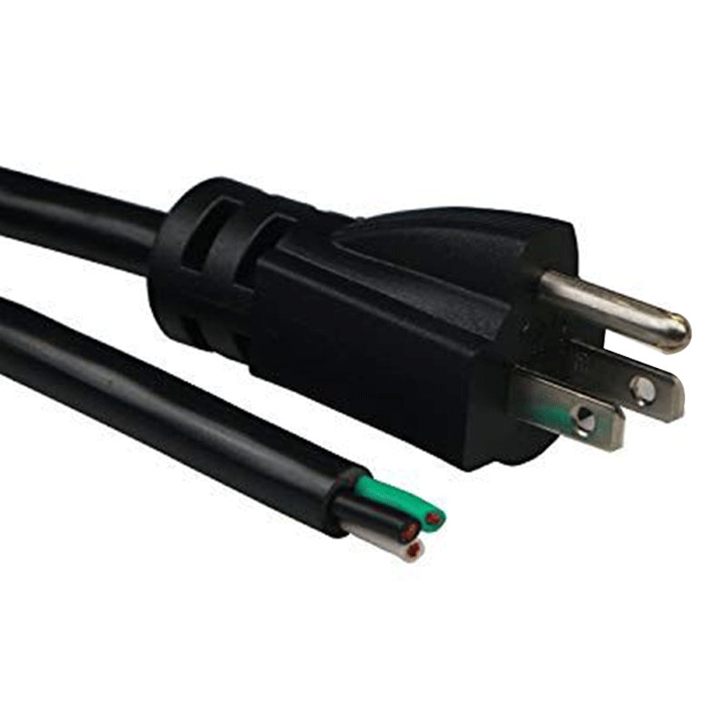 3x16AWG Moulded Plug Cord 1.7m Bare 100mm