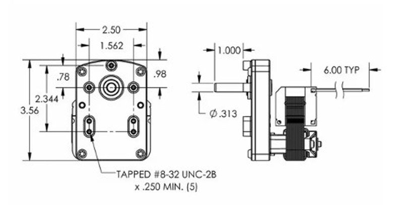 Feed Gear Motor for Model E-8. Lortone LS10, LS12 and LS14 - Image 2