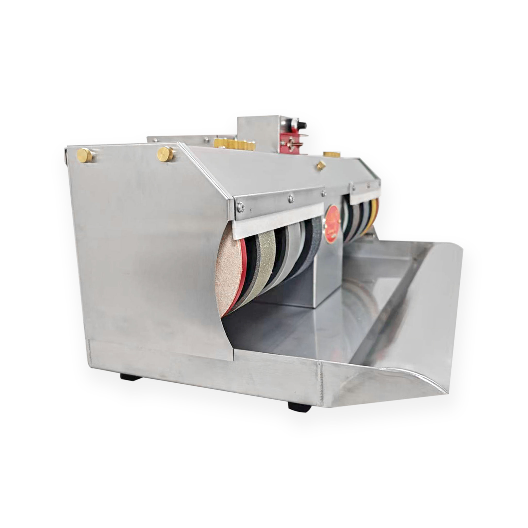 Highland Park Model CB6V Variable Speed stainless steel cabbing machine includes wheels (110V) - Image 3