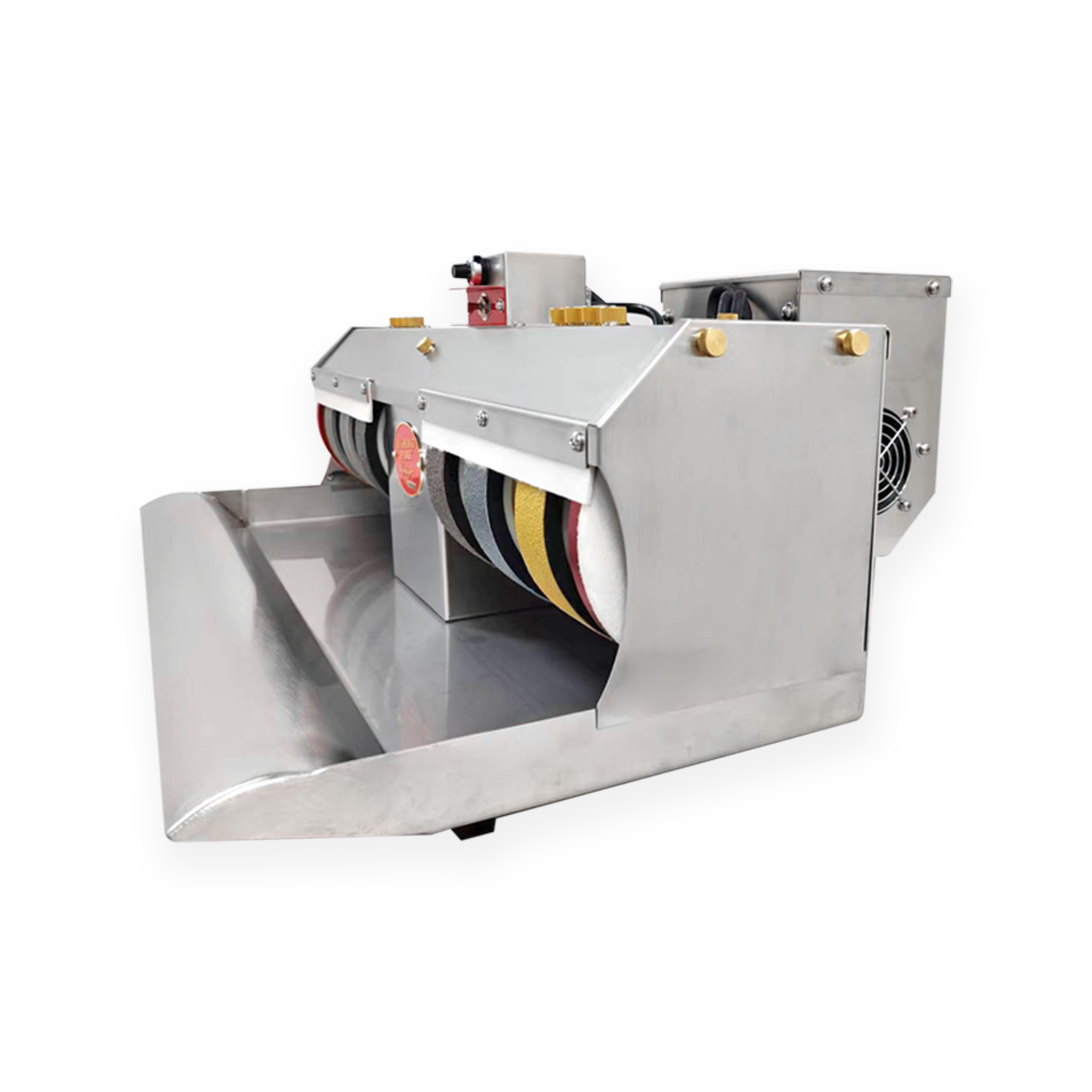 Highland Park Model CB6V Variable Speed stainless steel cabbing machine includes wheels (110V) - Image 4
