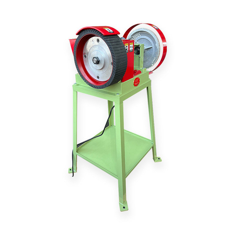 12 inch five-speed bull wheel grinder polisher with dome and flat discs and heavy-duty stand - Image 3